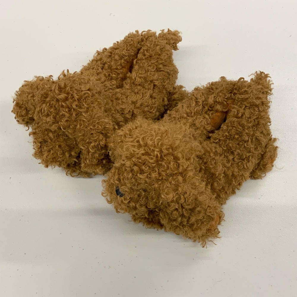 Skims Curly Plush Teddy Dog Slippers NWOT never worn! Size EU38/US7.5